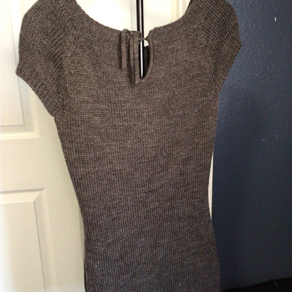 Chic Black Cable Knit Mini Dress - Picture 8 of 8